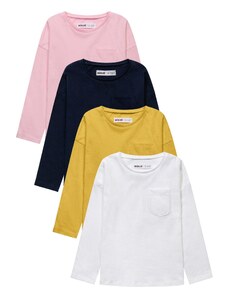 MINOTI Тениска жълто / сиво / розово / черно