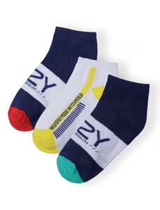 MINOTI Къси чорапи морскосиньо / циан / жълто / червено / бяло