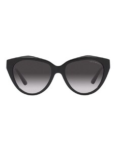 Слънчеви очила Emporio Armani дамски в черно