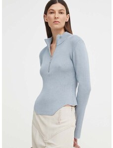 Пуловер Gestuz дамски в синьо с ниско поло 10908356