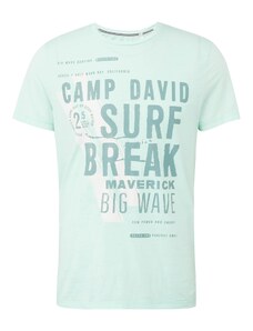 CAMP DAVID Тениска смарагдово зелено / мента