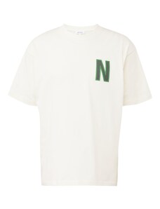 NORSE PROJECTS Тениска 'Simon' светлозелено / тъмнозелено / бяло