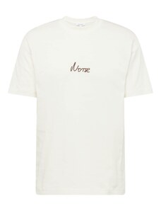 NORSE PROJECTS Тениска 'Johannes' кафяво / тъмнокафяво / мръсно бяло
