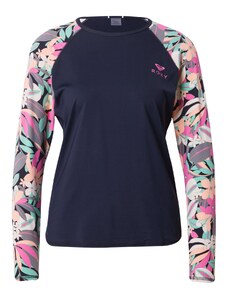 ROXY Функционална тениска 'Roxy' тюркоазен / антрацитно черно / пудра / неоново розово