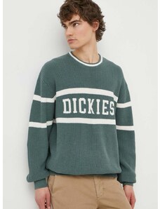 Памучен пуловер Dickies MELVERN в зелено DK0A4YMC