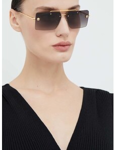Слънчеви очила Versace дамски в златисто