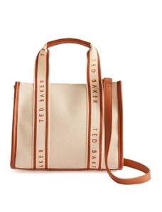 TED BAKER Чанта Georjea Branded Webbing Canvas Small Tote 262832 natural