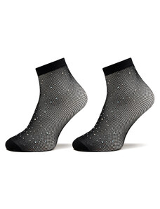Комплект 2 чифта дълги чорапи дамски Pieces 17146546 Black 4399031