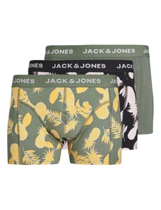 JACK & JONES Боксерки 'Dan' жълто / светлосиво / зелено / черно