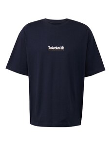 TIMBERLAND Тениска сапфирено синьо / светлокафяво / бяло
