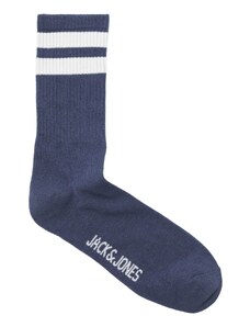 JACK & JONES Къси чорапи 'CARTER' син деним / бяло