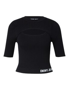 DKNY Пуловер черно / бяло