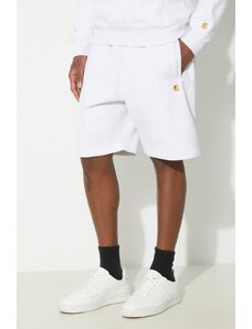 Къс панталон Carhartt WIP Chase Sweat Short в сиво с меланжов десен I033669.00JXX