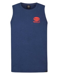 Petrol Industries Тениска синьо / оранжево / черно