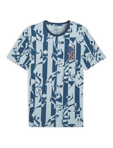 PUMA Функционална тениска морскосиньо / светлосиньо / оранжево / бяло