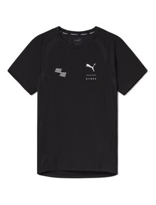 PUMA Функционална тениска 'HYROX|PUMA Ultrabreath' черно / бяло