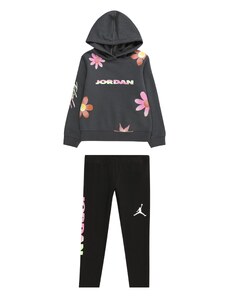 Jordan Облекло за бягане 'DELORIS' графитено сиво / тъмно коралово / бледорозово / черно