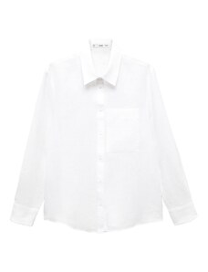 MANGO Блуза 'LINO' мръсно бяло