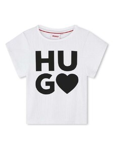 Детска тениска HUGO в бяло