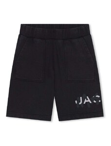 Детски памучен къс панталон Marc Jacobs в черно