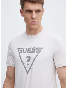 Тениска Guess QUEENCIE в бежово с принт Z4GI09 J1314