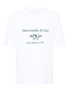 Abercrombie & Fitch Тениска 'HERITAGE' тъмносиньо / зелено / светлочервено / бяло