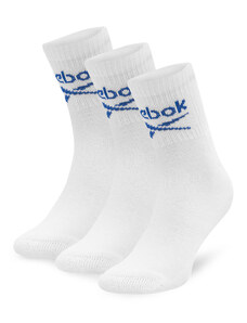 Комплект 3 чифта дълги чорапи мъжки Reebok R0255-SS24 (3-pack) Бял