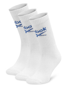 Комплект 3 чифта дълги чорапи мъжки Reebok R0258-SS24 (3-pack) Бял