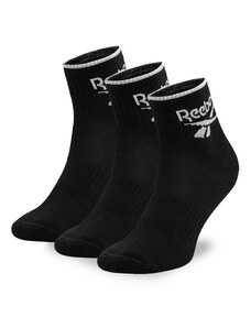 Комплект 3 чифта дълги чорапи мъжки Reebok R0362-SS24 (3-pack) Черен