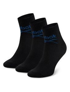 Комплект 3 чифта дълги чорапи мъжки Reebok R0255-SS24 (3-pack) Черен