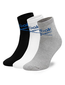 Комплект 3 чифта дълги чорапи мъжки Reebok R0255-SS24 (3-pack) Цветен