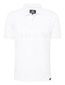 La Martina Тениска сиво / черно / бяло