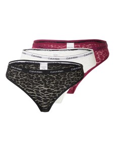 Calvin Klein Underwear Слип тъмночервено / черно / бяло