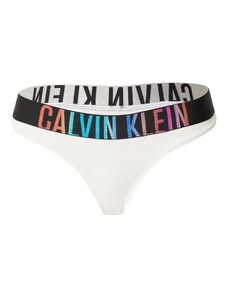 Calvin Klein Underwear Стринг 'Intense Power Pride' светлосиньо / оранжево / черно / бяло