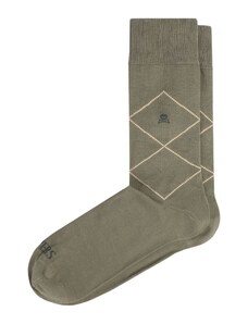 Scalpers Къси чорапи 'New Diamond' кремаво / каки