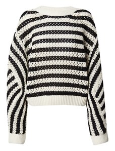 mbym Пуловер 'Atarah' черно / бяло