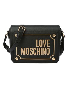 Love Moschino Чанта с презрамки 'Magnifier' злато / черно