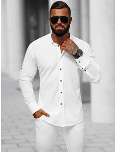 Мъжка риза бяла OZONEE O/532456