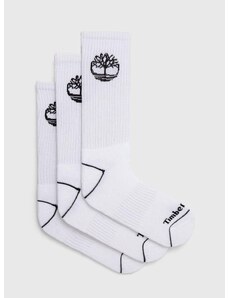 Чорапи Timberland (3 чифта) в бяло TB0A2PTZ1001