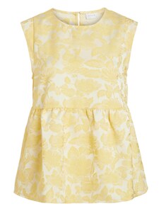 VILA Блуза 'Sunny' кремаво / пастелно жълто / светложълто