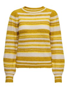 JDY Пуловер 'INGEBORG' жълто / мед / оранжево / мръсно бяло
