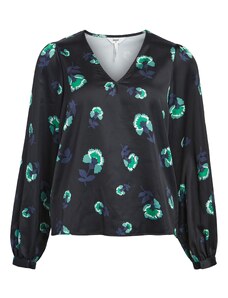 OBJECT Блуза 'AGAFIA' синьо / зелено / черно / бяло