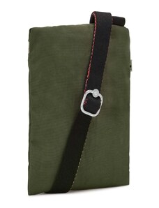 KIPLING Чанта за през рамо тип преметка 'AFIA LITE' зелено / тъмнозелено / черно