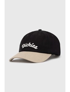 Памучна шапка с козирка Dickies KEYSVILLE CAP в черно с апликация DK0A4YPA