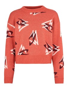 O'NEILL Пуловер пастелно червено / черно / бяло