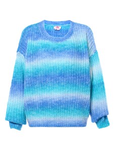 MYMO Пуловер синьо / тюркоазен / светлосиньо / бяло