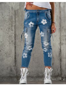 ExclusiveJeans Дънки Flower Girl, Син Цвят