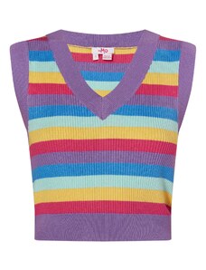 MYMO Пуловер 'Keepsudry' небесносиньо / жълто / светлолилаво / розово