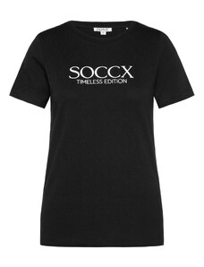 Soccx Тениска черно / бяло