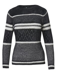KOROSHI Пуловер сив меланж / черно / сребърно / бяло
